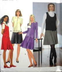 7368 DROP WST DRESS,JUMPER LENGTHS, SLVS OR NOT PATTERN 4-8
